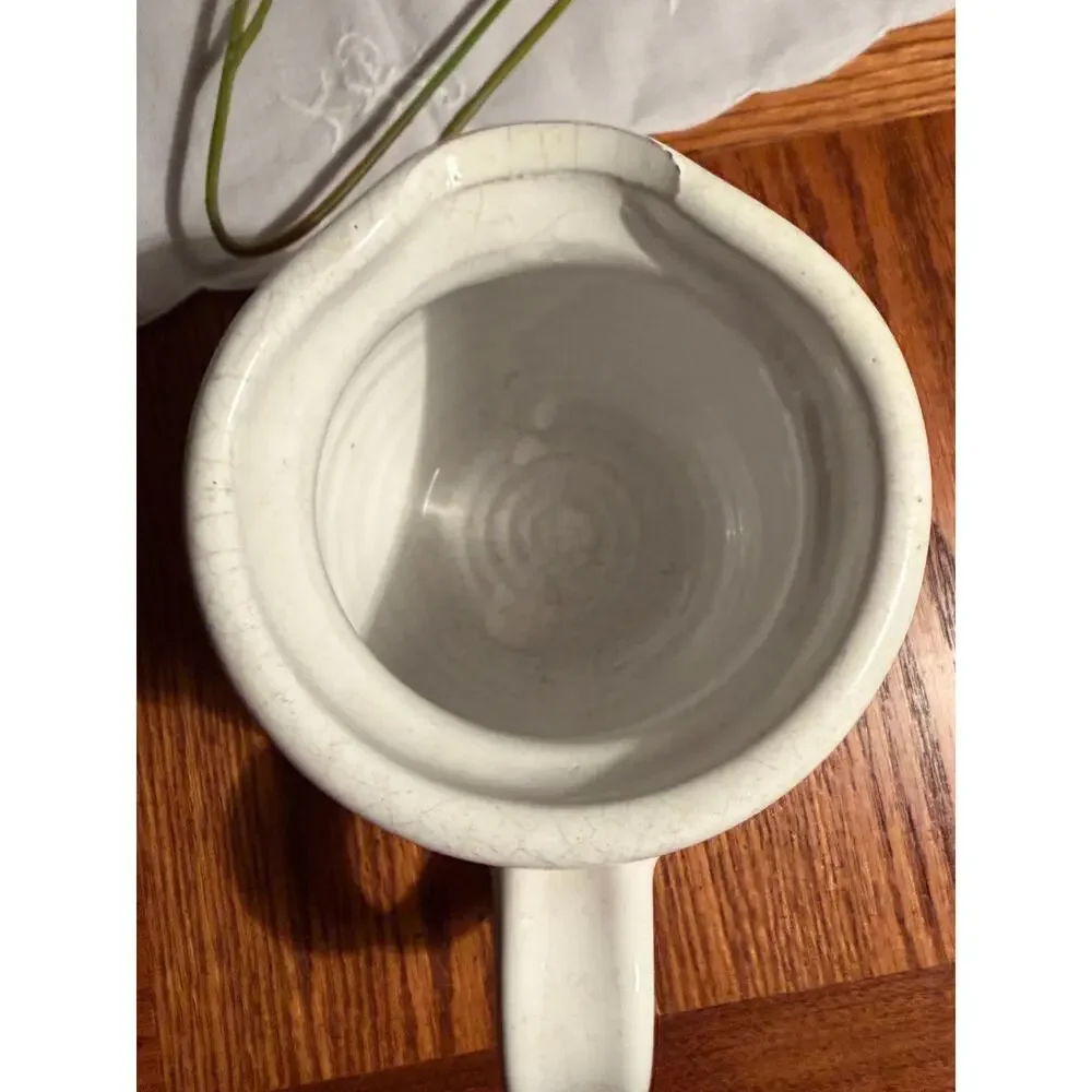 Vintage Pink Floral Ceramic‎ Creamer/ Small Pitcher